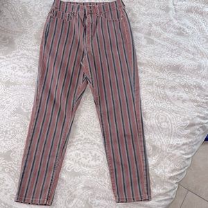 American Eagle Stretch Striped Mom Jean Size 2S